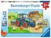 Op de bouwplaats en boerderij Puzzels;Puzzels voor kinderen - Ravensburger