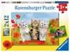 KOTY - PRZYGODA 2X12 EL Puzzle;Puzzle dla dzieci - Ravensburger