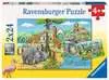 Divoká zvířata 2x24 dílků 2D Puzzle;Dětské puzzle - Ravensburger