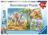 DZIKIE ZWIERZĘTA 3X49EL Puzzle;Puzzle dla dzieci - Ravensburger