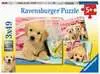 SŁODKIE SZCZENIAKI 3X49 EL Puzzle;Puzzle dla dzieci - Ravensburger