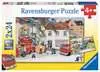 STRAŻ POŻARNA 2X24P Puzzle;Puzzle dla dzieci - Ravensburger