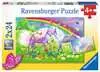 KONIE Z TĘCZĄ 2X24P Puzzle;Puzzle dla dzieci - Ravensburger