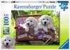 Puzzle dla dzieci 2D: Szczeniaki w walizce 100 elementów Puzzle;Puzzle dla dzieci - Ravensburger