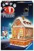 Gingerbread House 3D Puzzle, 216pc 3D Puzzle®;Night Edition - Ravensburger