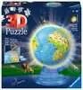 Puzzle 3D Globe illuminé 180 p Puzzle 3D;Puzzles 3D Objets à fonction - Ravensburger
