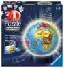 Puzzle 3D rond 72 p illuminé - Globe Puzzle 3D;Puzzles 3D Ronds - Ravensburger