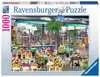 Květinový trh v Amsterdamu 1000 dílků 2D Puzzle;Puzzle pro dospělé - Ravensburger