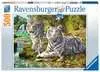 BIAŁE TYGRYSY 500EL Puzzle;Puzzle dla dzieci - Ravensburger