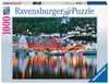 Puzzle 2D 1000 elementów: Bergen Norwegia Puzzle;Puzzle dla dorosłych - Ravensburger