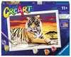 CreArt Majestátní tygr Kreativní a výtvarné hračky;CreArt Malování pro děti - Ravensburger