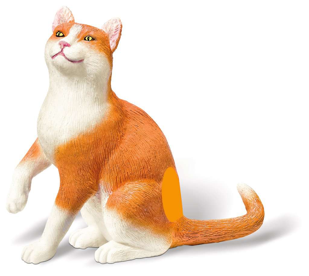 Orange Tabby spielend Baby Katzen Figur 