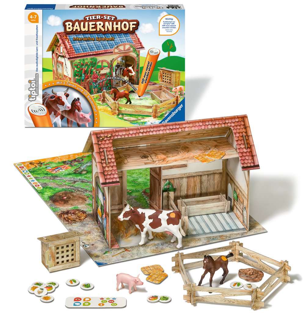 Ravensburger TIPTOI® Lernspiel 00564 Spielset Bauernhof Set Wissensspiel NEU 