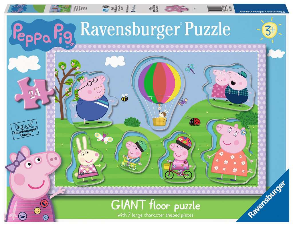 Peppa Pig Giant Floor Puzzle With Large Shaped Characters