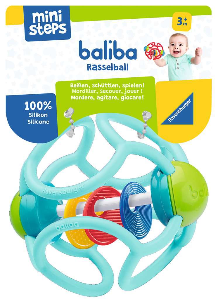 Rassel Ball für Kinder Babies Baby Rasselball Motorik Lern Spielzeug Greiflinge 