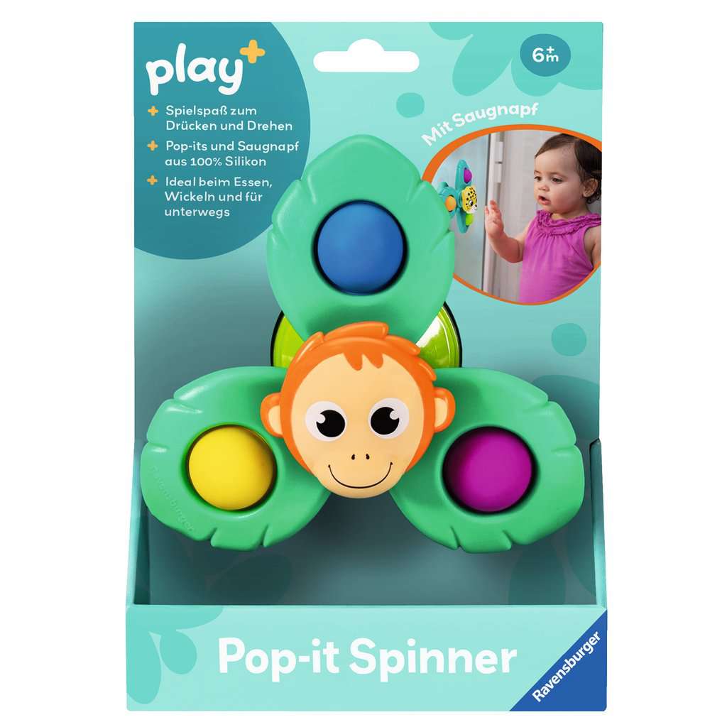 Play+ Pop-it Spinner: Affe