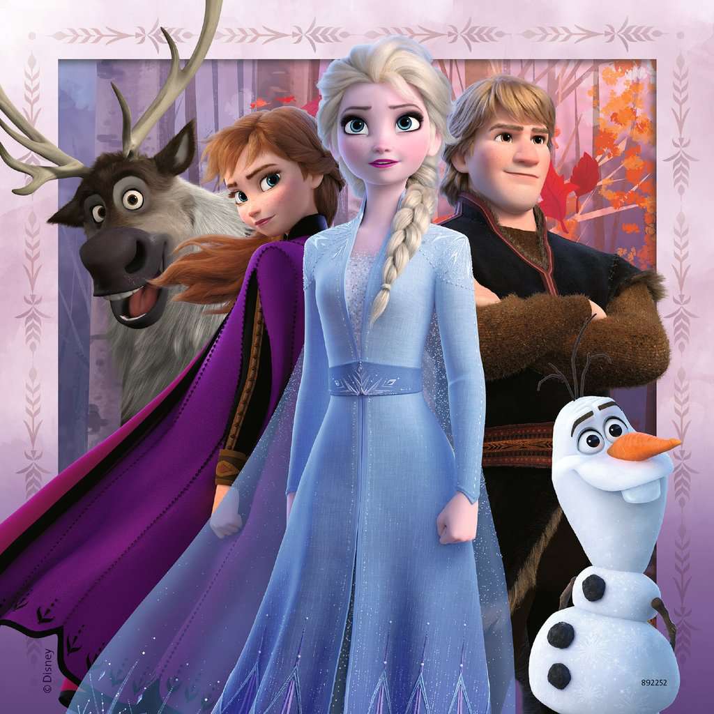 3 X 49 Pieza Rompecabezas para Niños de 5 años Ravensburger Disney Frozen 2 