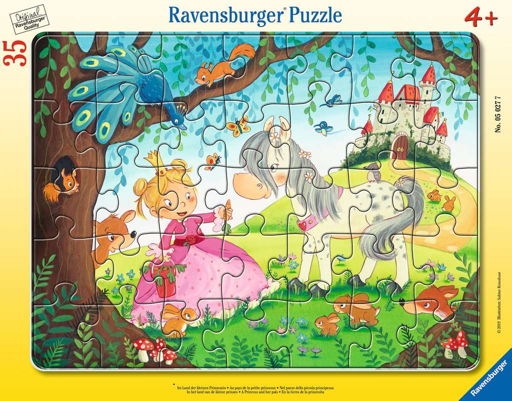 35 Teile Ravensburger Kinder Rahmen Puzzle Im Land der kleinen Prinzessin 05027 