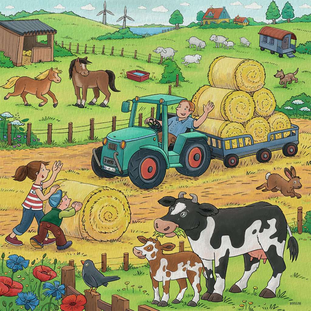 Op de boerderij voor kinderen Puzzels | Producten | nl | Op de boerderij