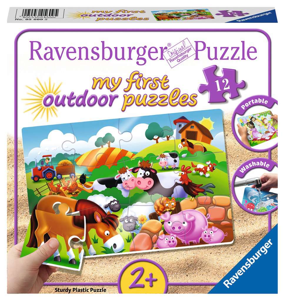 Ravensburger Puzzle Ravensburger 05141 Puzzle pour Enfant 05141-Camping avec des Amis 15 pi/èces Jaune