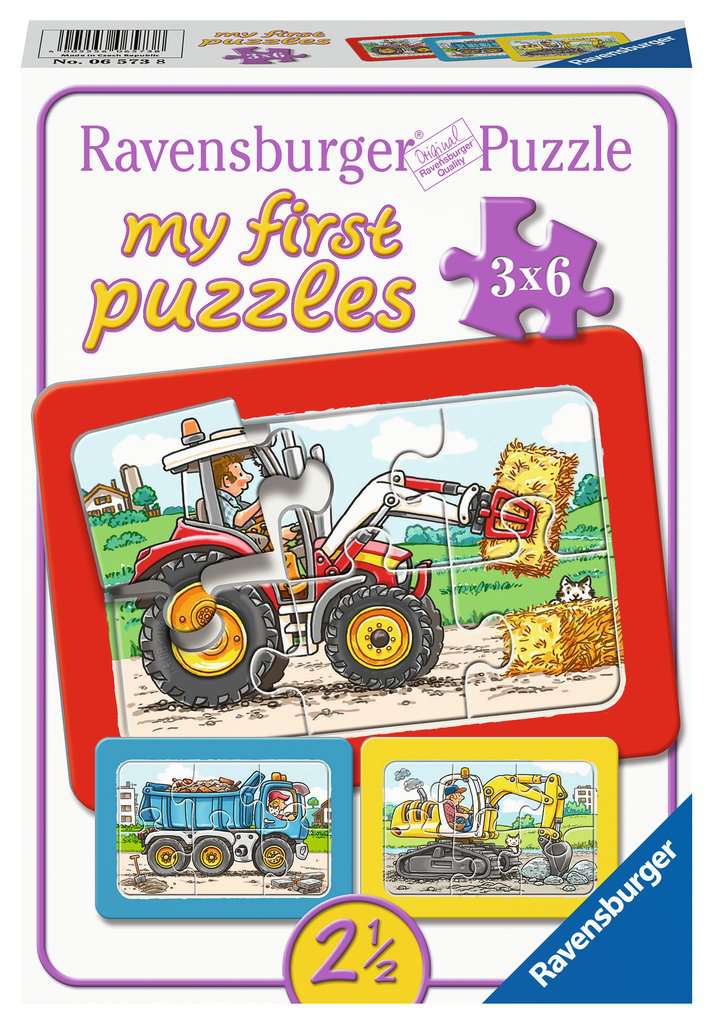 Op risico jaloezie blootstelling Graafmachine, tractor en kiepauto | Puzzels voor kinderen | Puzzels |  Producten | nl | Graafmachine, tractor en kiepauto