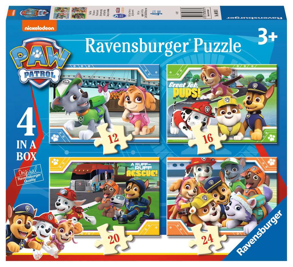 4 in 1 Kinder Puzzle BoxMighty PupsRavensburgerPaw Patrol 