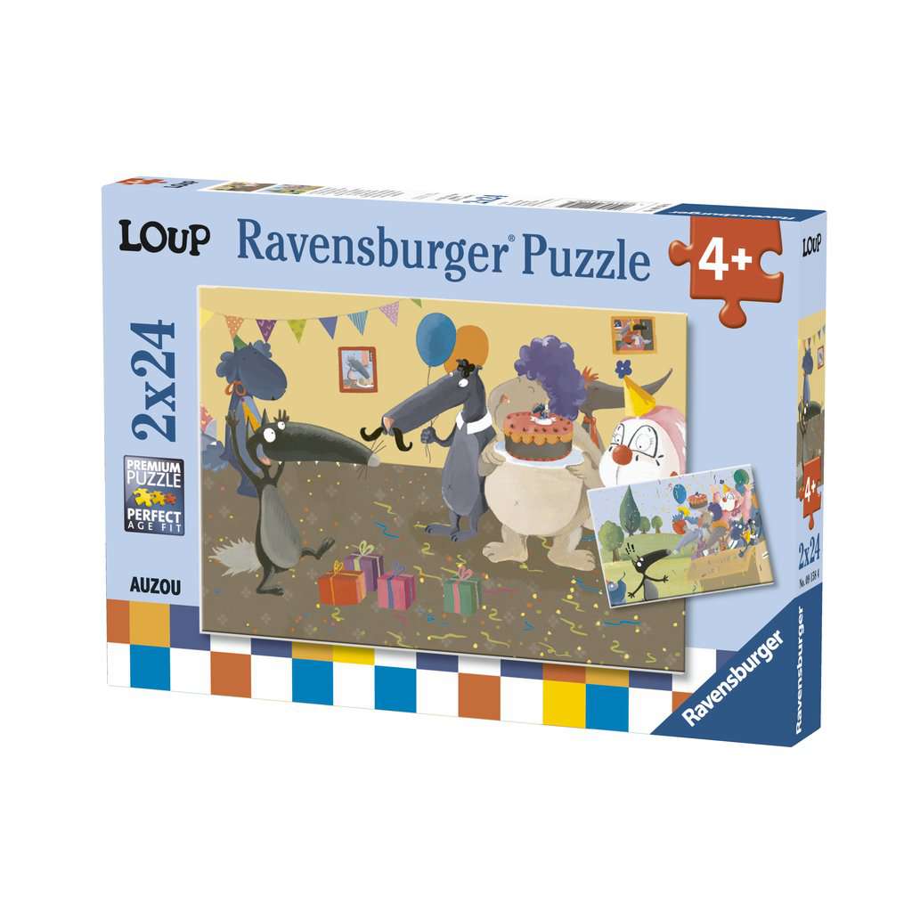 Puzzles 2x24 P Le Loup Qui Fetait Son Anniversaire Puzzle Enfant Puzzle Produits Puzzles 2x24 P Le Loup Qui Fetait Son Anniversaire