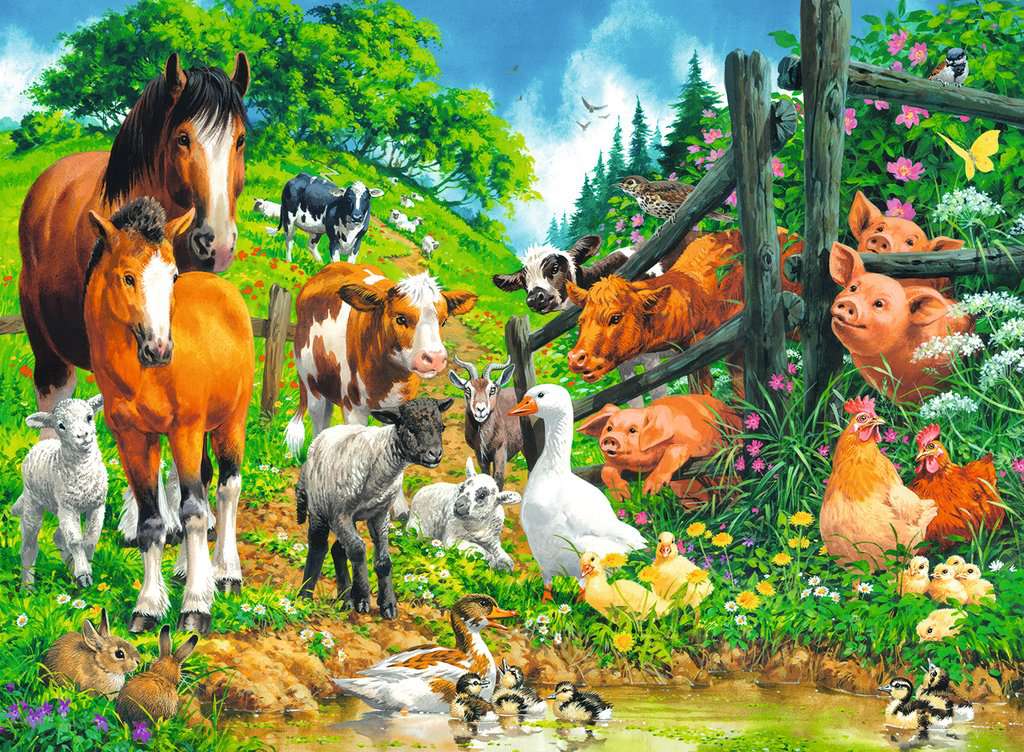 Zvířata spolu 100 dílků | Dětské puzzle | 2D Puzzle | Produkte | cz |  Zvířata spolu 100 dílků