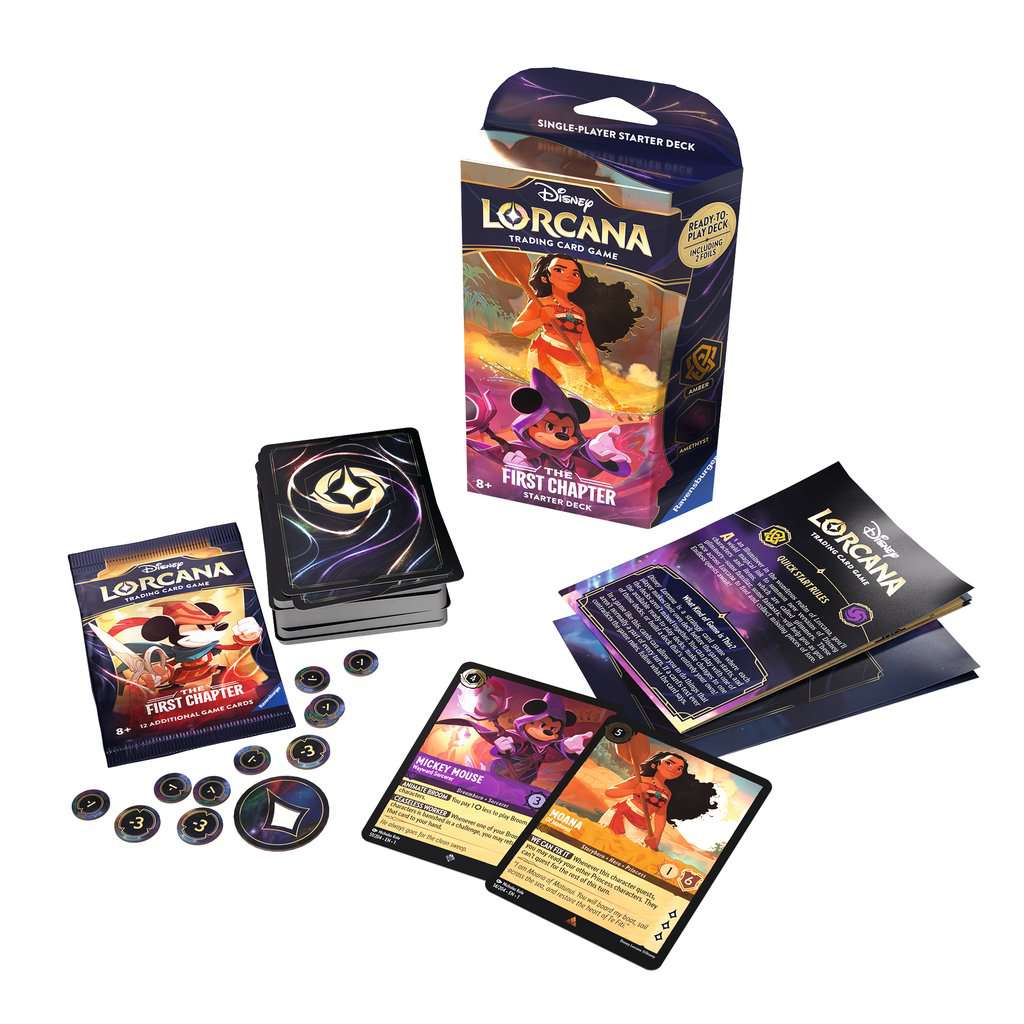 Disney Lorcana: The First Chapter TCG Starter Deck - Amber & Amethyst ...