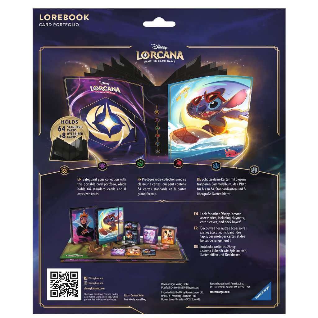 Disney Lorcana: The First Chapter TCG Portfolio - Stitch | Accessories ...