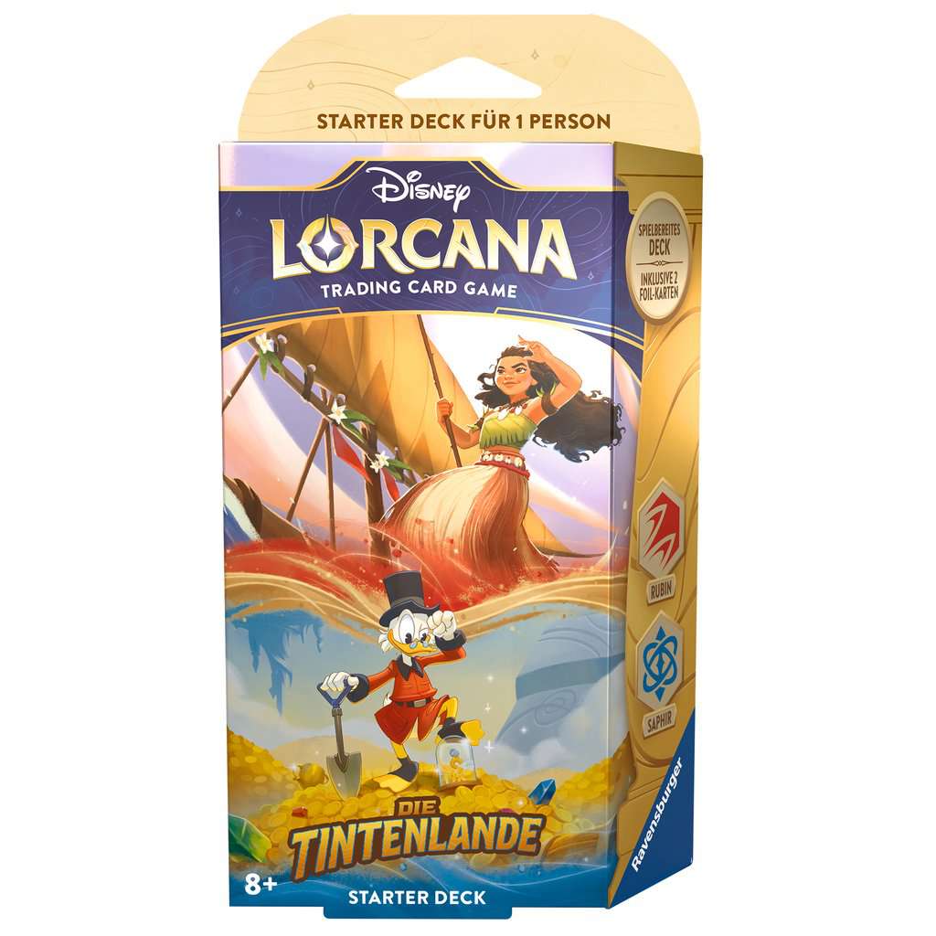 Disney Lorcana: Die Tintenlande - Starter Deck Rubin und Saphir (Deutsch)