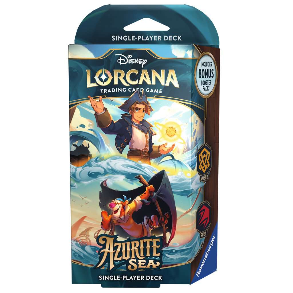Thumbnail - Disney Lorcana TCG: Azurite Sea - Amber and Ruby Deck (Englisch)