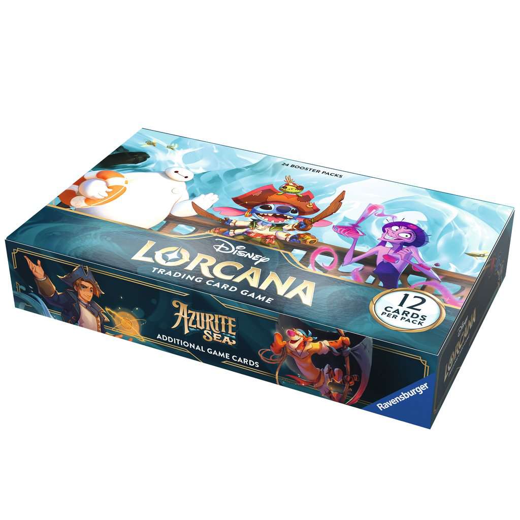 Disney Lorcana: Azurblaues Meer - Display mit 24 Booster Packs (Englisch)