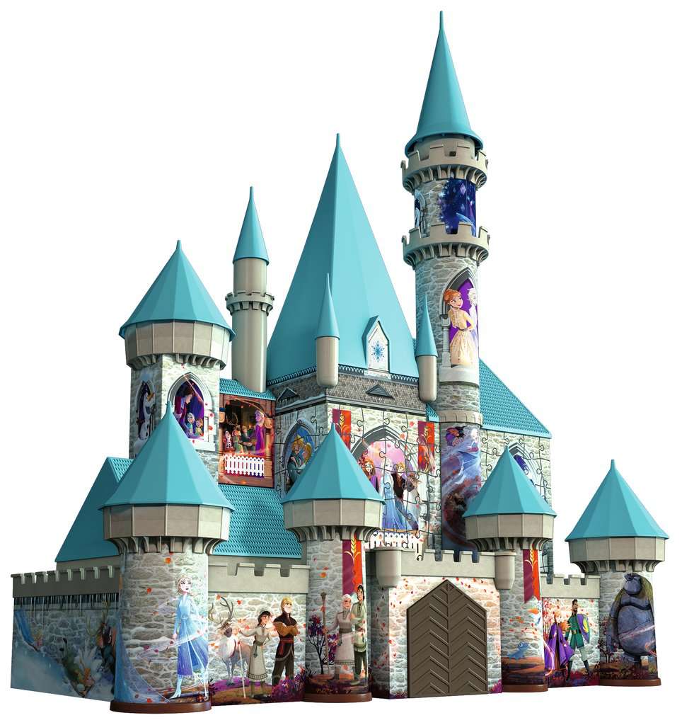 Frozen 2 Disney Castle 3D Puzzle, 216pc Shaped 3D Puzzle