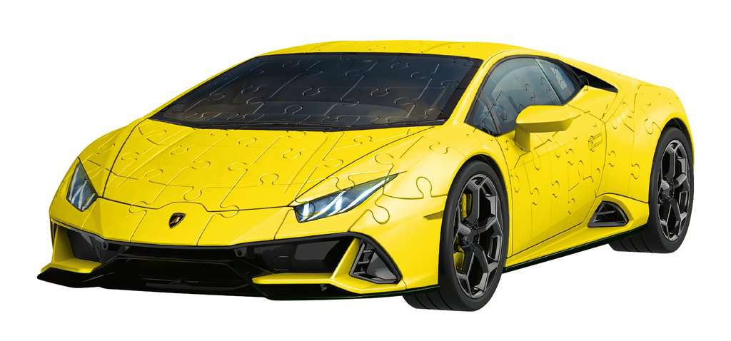 Puzzle 3D Huracán EVO Edition jaune (avec grille