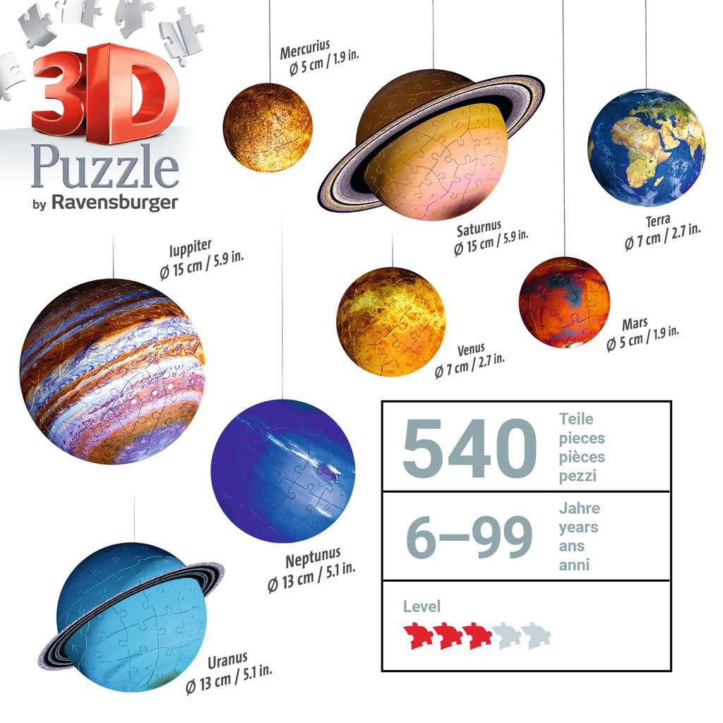 1000 Teile Planeten Ravensburger Puzzle Universum Erwachsenenpuzzle Puzzel 