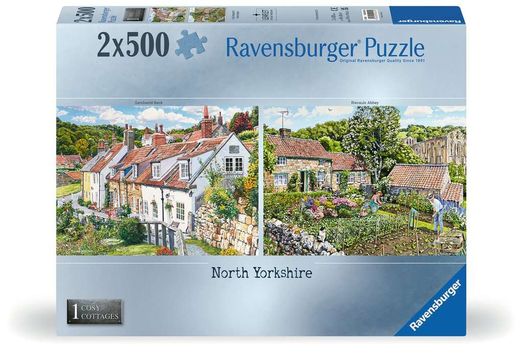 Ravensburger Women's Cosy Cottages No.1 - North Yorkshire 2X 500 Piece Jigsaw Puzzle