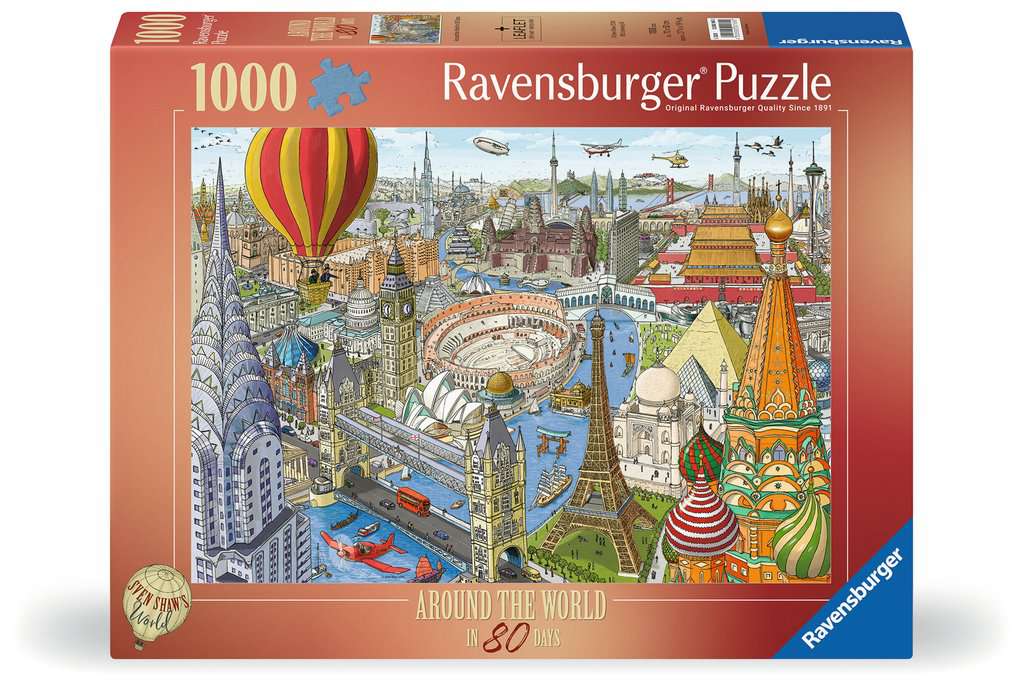 Ravensburger Women's Around The World In 80 Days 1000 Piece Jigsaw Puzzle
