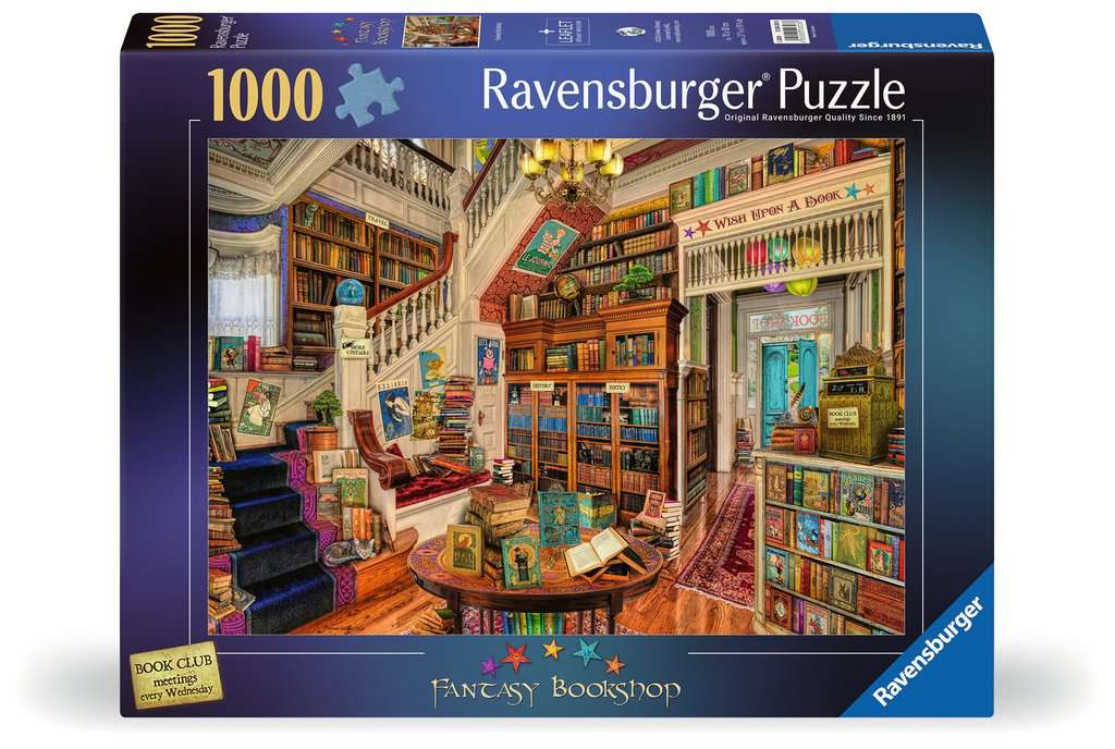 Ravensburger Women's Aimee Stewart The Fantasy Bookshop, 1000 Piece Jigsaw Puzzle