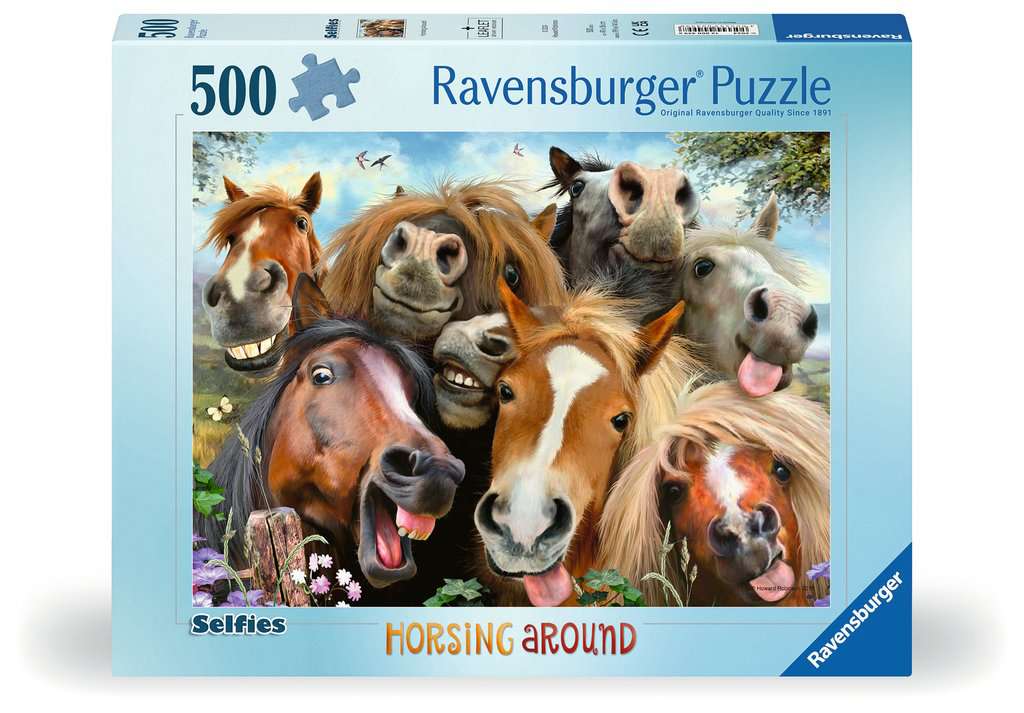 Ravensburger Women's Selfies - Horsing Around 500 Piece Jigsaw Puzzle
