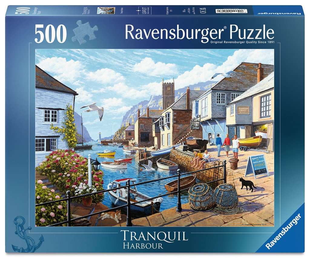 Ravensburger Women's Tranquil Harbour 500 Piece Jigsaw Puzzle