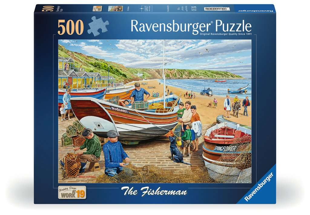 Ravensburger Women's Happy Days At Work No.19 - The Fisherman 500 Piece Jigsaw Puzzle