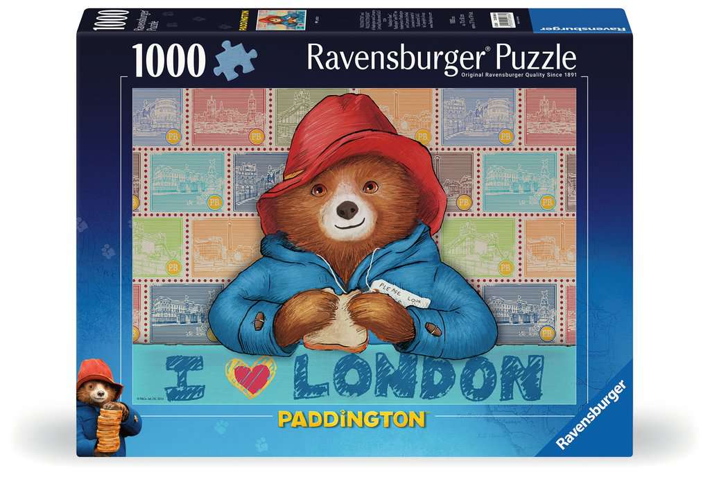 Ravensburger Women's Blue/Red Paddington Bear 1000 Piece Jigsaw Puzzle