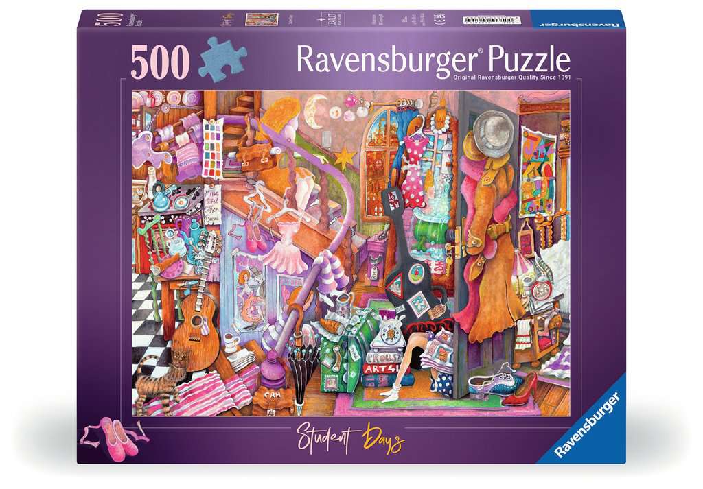 Ravensburger Girls Student Days 500 Piece Jigsaw Puzzle