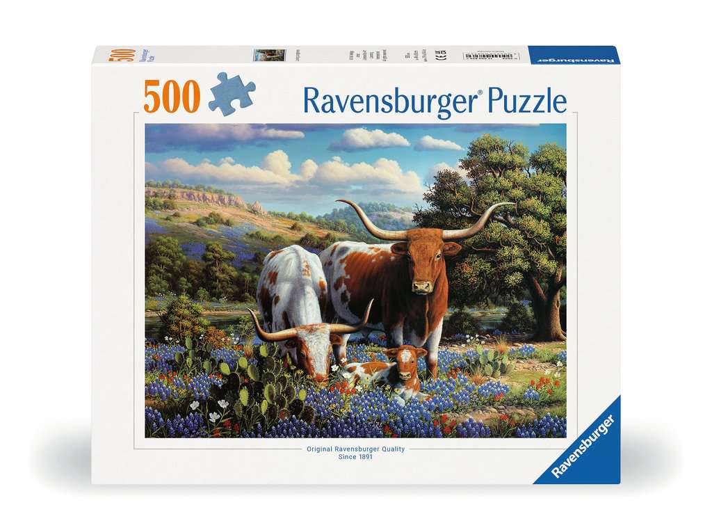 Ravensburger Longhorns 500 Piece Jigsaw Puzzle