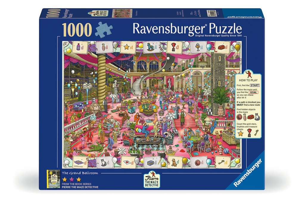 Ravensburger Women's Purple Pierre The Maze Detective 1000 Piece Jigsaw Puzzle