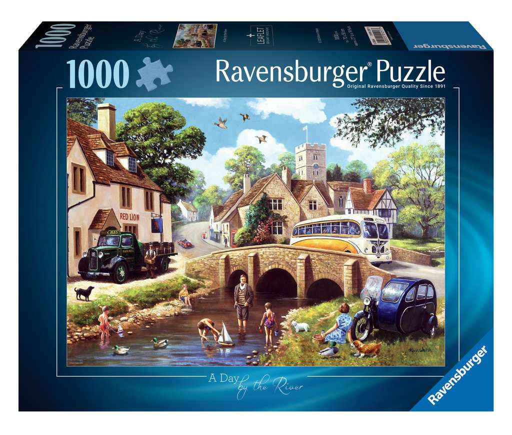 Ravensburger Girls Day By The River 1000 Piece Jigsaw Puzzle