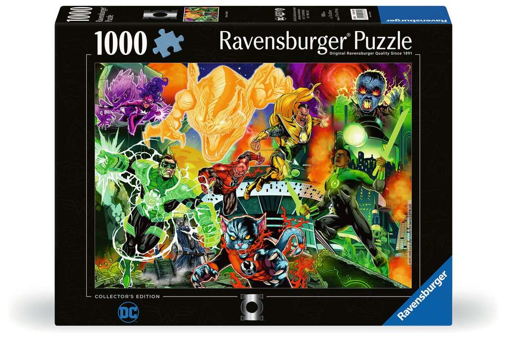 Erwachsenenpuzzle 1000 Teile - Justice League - Grüne Laternen, Ravensburger, ab 14 Jahren