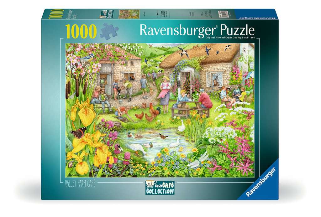 Ravensburger Women's Cosy Café No.3 Valley Farm Café 1000 Piece Jigsaw Puzzle