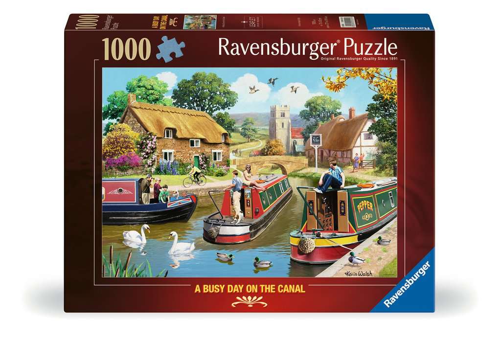 Ravensburger Women's A Busy Day On The Canal 1000 Piece Jigsaw Puzzle